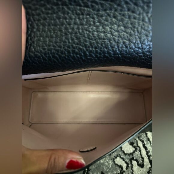 Kate Spade Carter Street Georgia Leather Shoulder Bag Crossbody Black - Picture 9 of 12